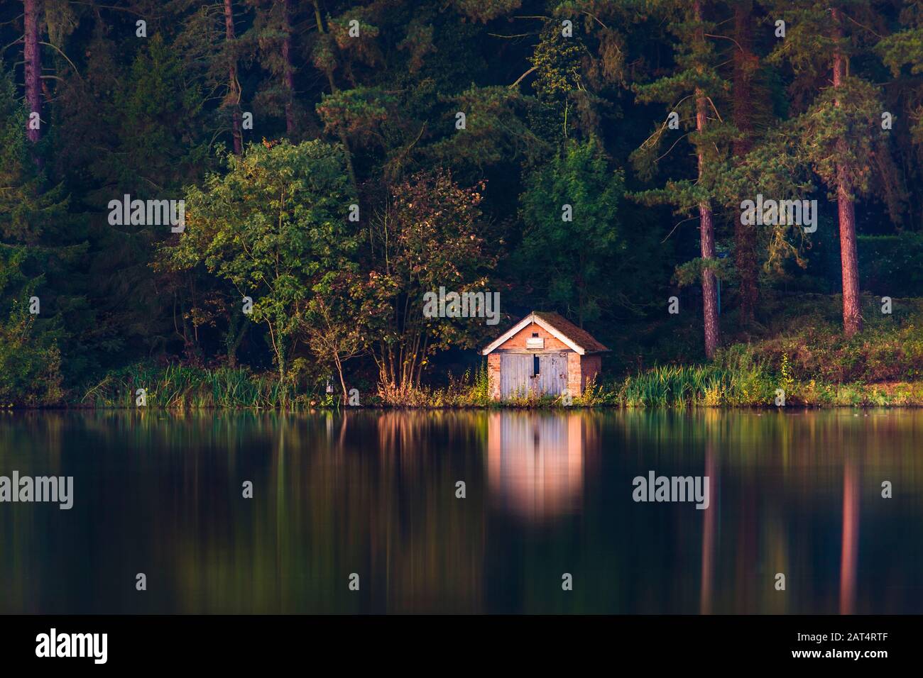 Swithland Reservoir, Leicestershire Foto Stock