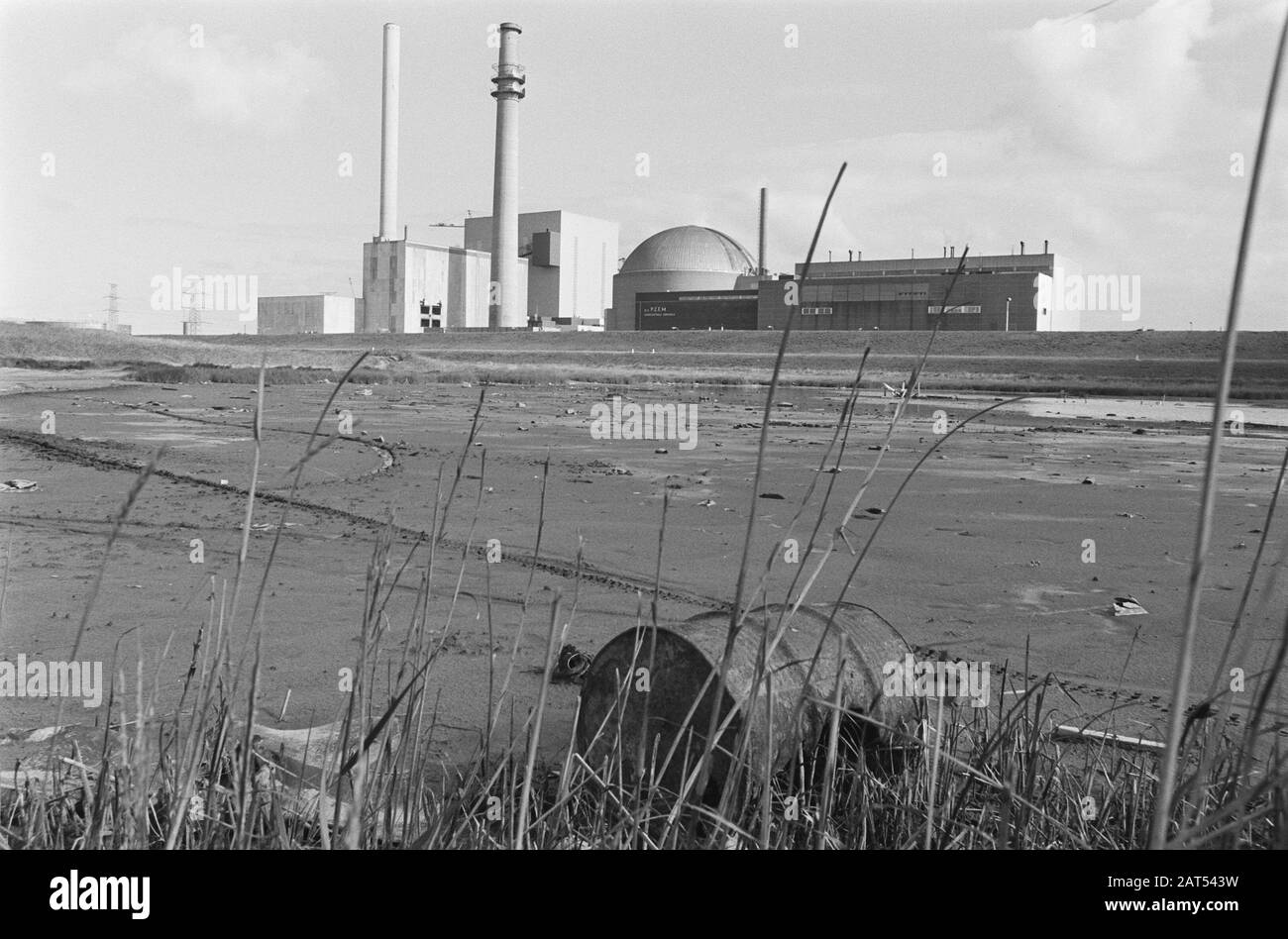 Centrale nucleare Borssele (esterno) Data: 8 settembre 1986 luogo: Borssele Parole Chiave: Centrali nucleari Foto Stock