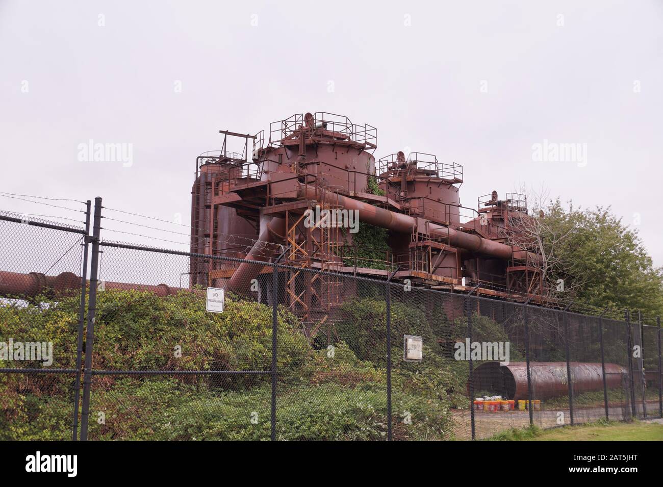 STATI UNITI. Gas Works Park, Seattle, Washington è un parco pubblico sulle rive del lago di Washington. Foto Stock