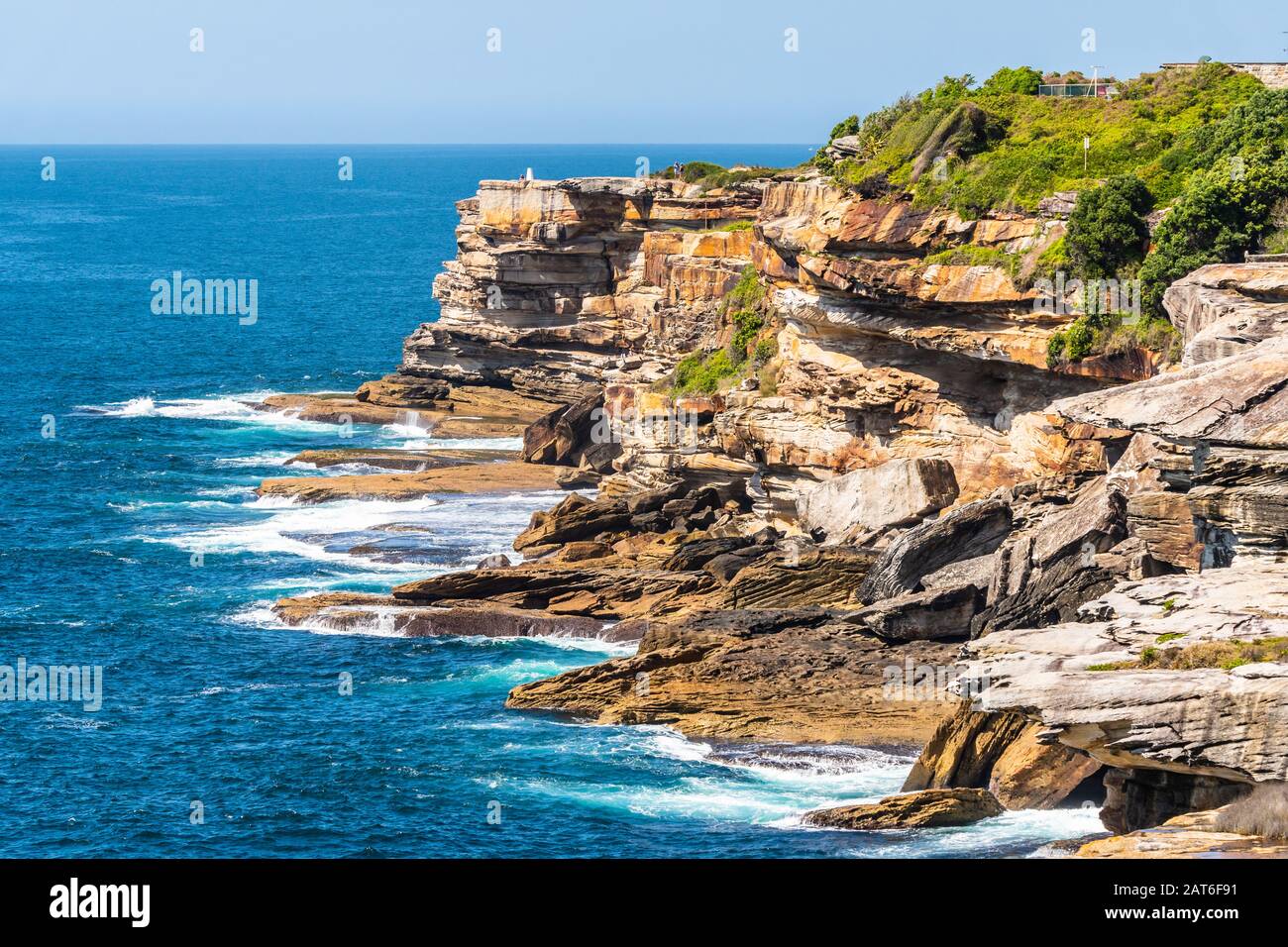 Vista panoramica di coogee a bondi costal Walk, Sydney Foto Stock