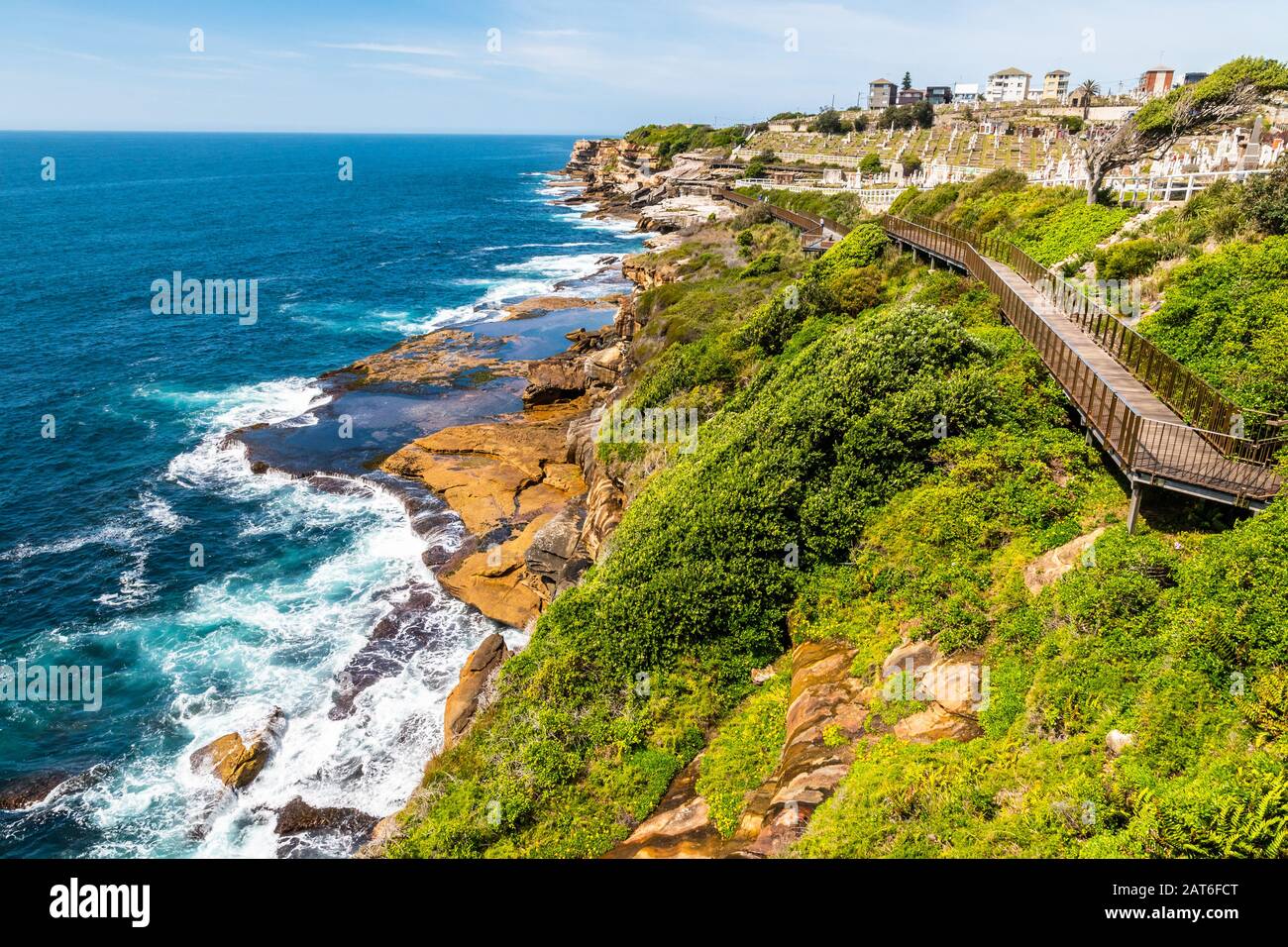 Vista panoramica di coogee a bondi costal Walk, Sydney Foto Stock