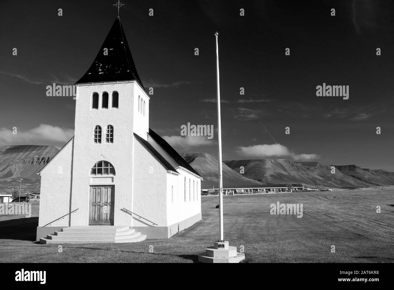 Hofses, Penisola Di Trolliaskagi, Islanda Foto Stock