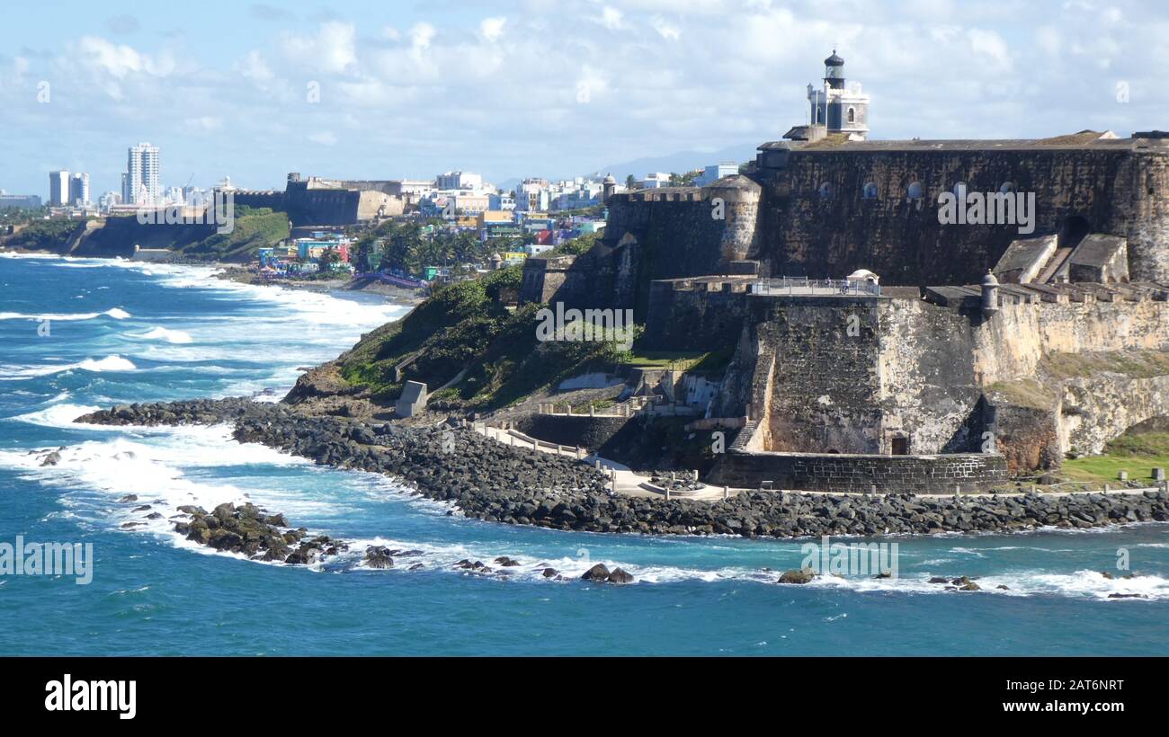 La vecchia San Juan Portorico Foto Stock