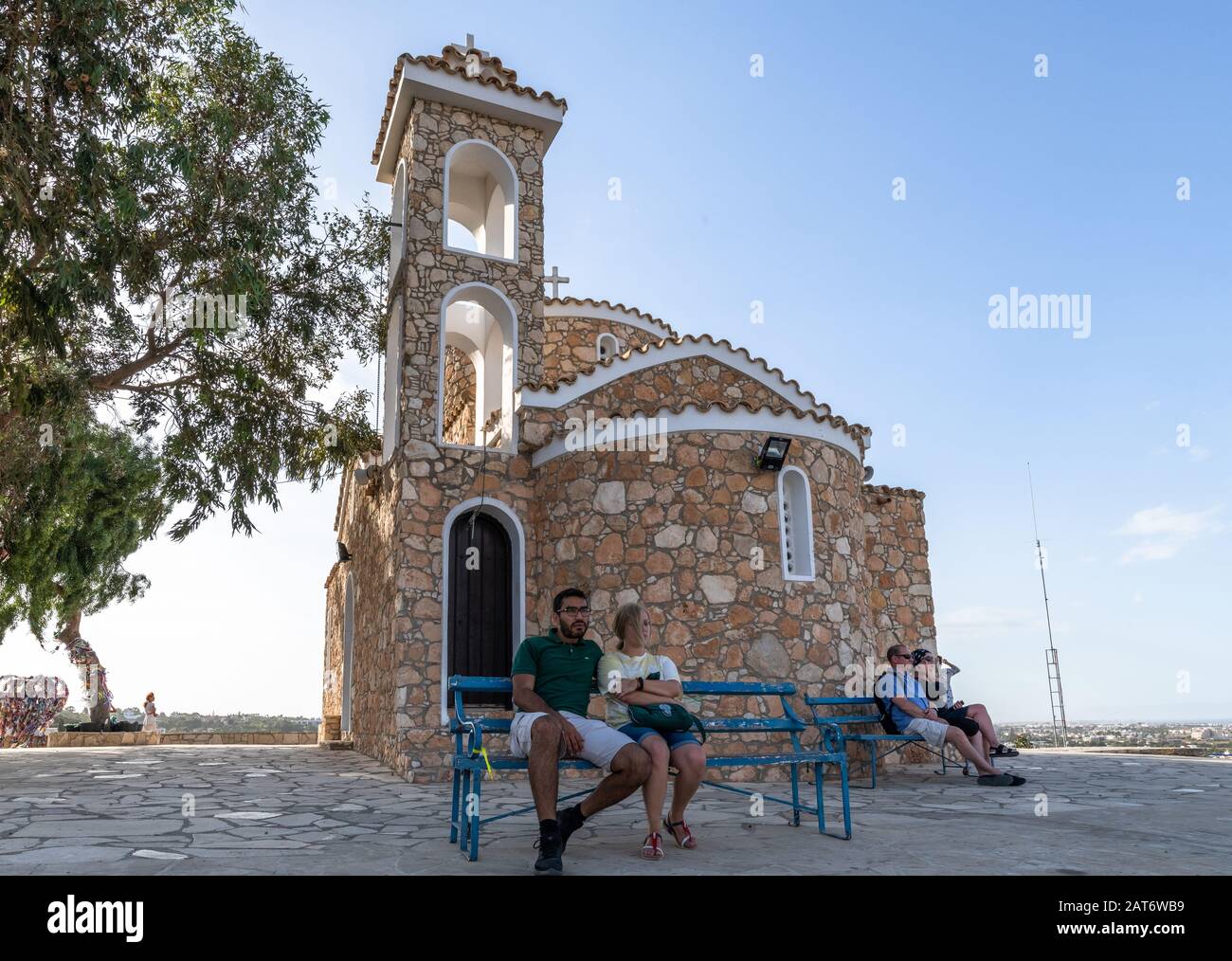 Protaras, Cipro - 6 ottobre. 2019. La chiesa di San Nicola Foto Stock