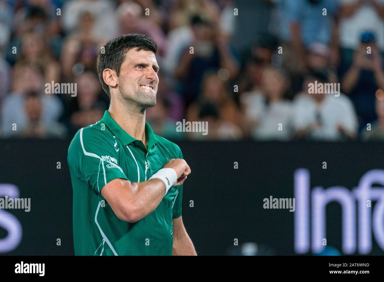 Melbourne, Australia. 30th Gen 2020. Novak Djokovic, Serbia, Al 2020 Australian Open Tennis Championship Day 11 Match Presso Il Melbourne Park Tennis Center Di Melbourne, Australia. 30 Gennaio 2020. ( © Andy Cheung/Arck Images/Arckimages.com/Uk Tennis Magazine/International Sports Fotos) Credito: Roger Parker/Alamy Live News Foto Stock