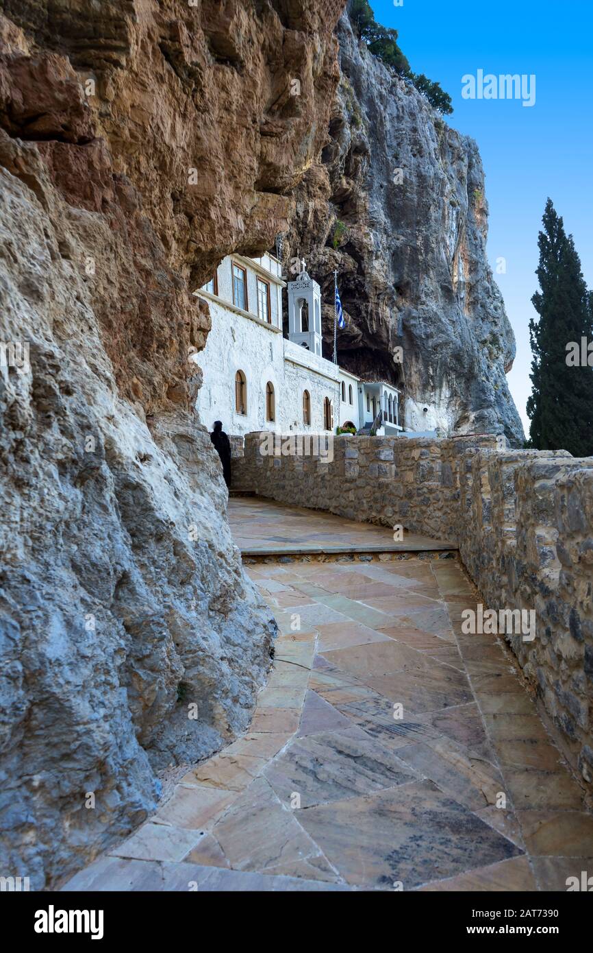 Il monastero di San Dimitrios Avgou ad Argolida, Peloponneso, Grecia. Foto Stock