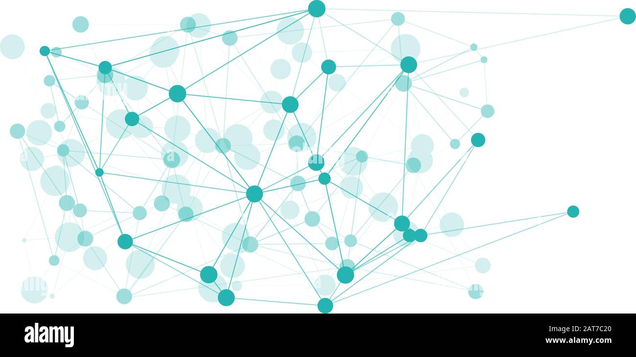 Forma le connessioni digitali, triangolo di trasformazione virus comunicazione connessa Illustrazione Vettoriale