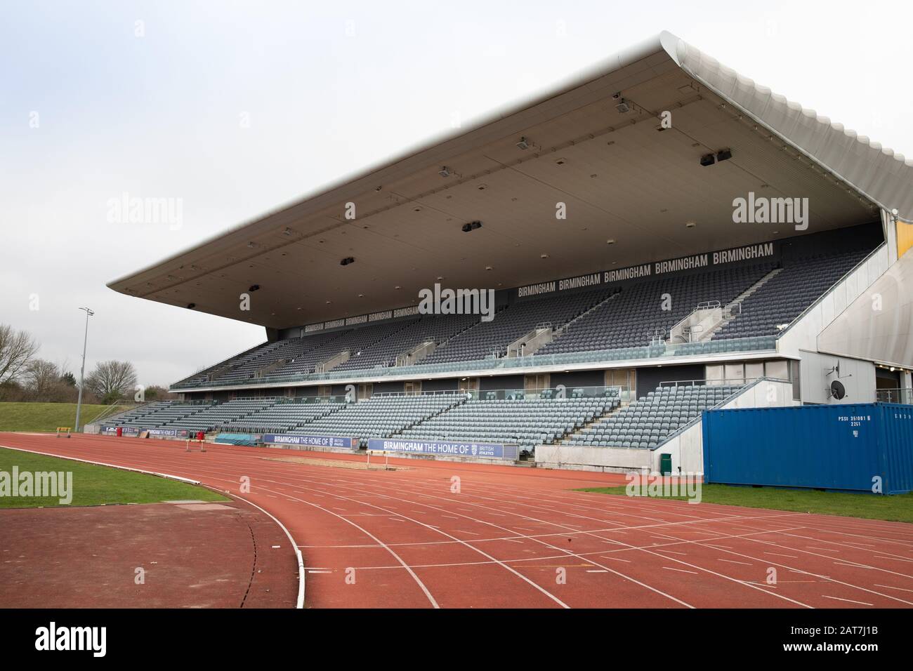 Lo stadio Alexander di Birmingham il giorno l'approvazione è stata data per trasformare lo stadio per i giochi del Commonwealth 2022. Foto Stock