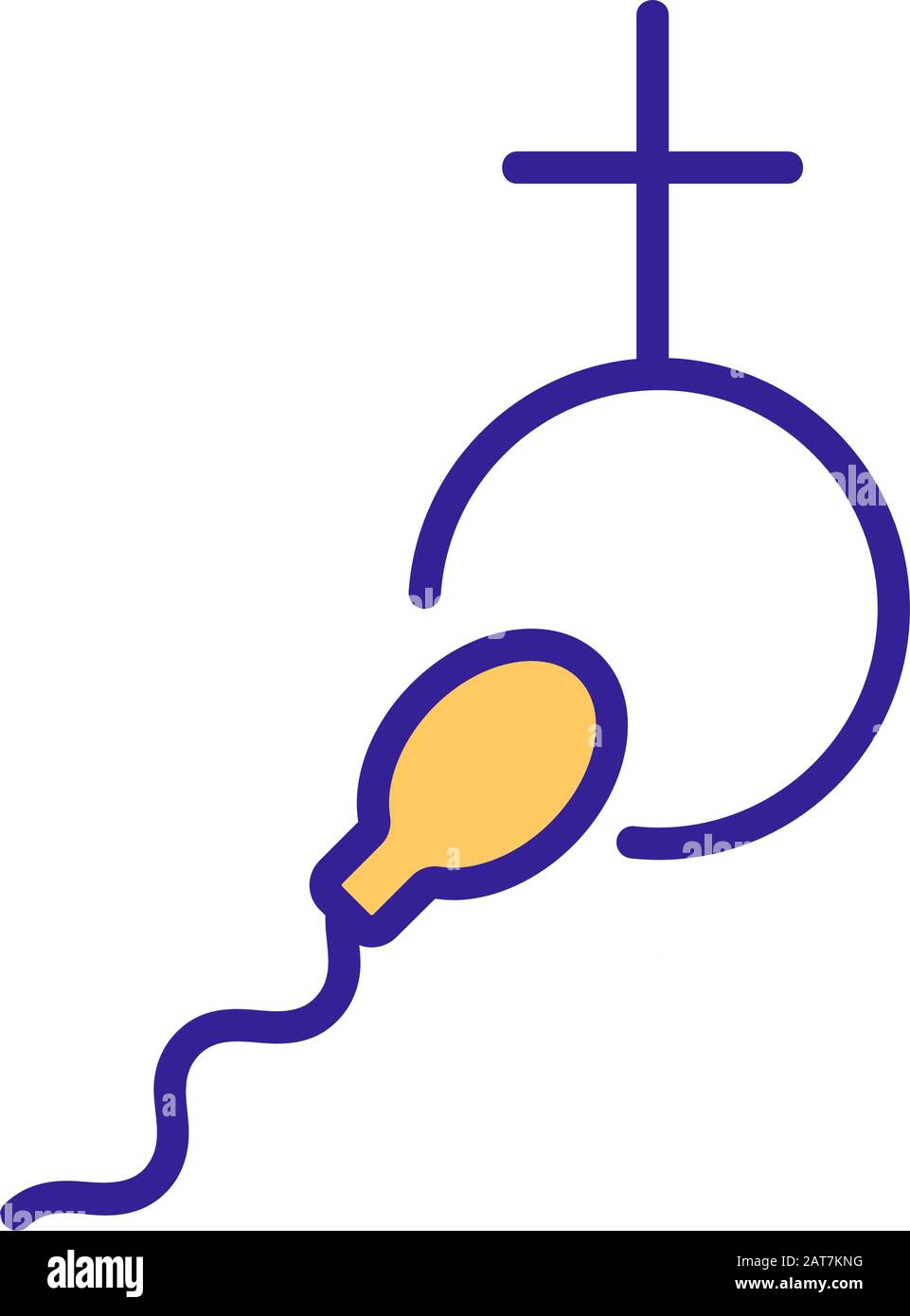 La concezione del bambino vettore icona. Isolate il simbolo di contorno illustrazione Illustrazione Vettoriale