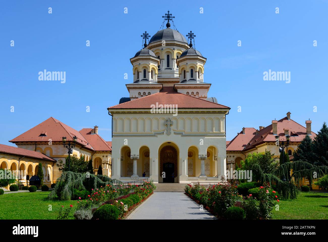 Cattedrale Dell'Incoronazione, Fortezza Alba Carolina, Alba Iulia, Transilvania, Romania Foto Stock