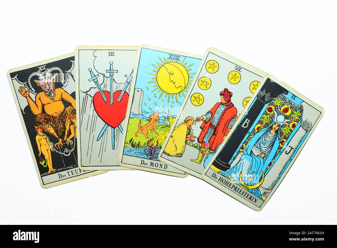 Tarot Card Di Arthur Edward Waite, 1910, Germania Foto Stock