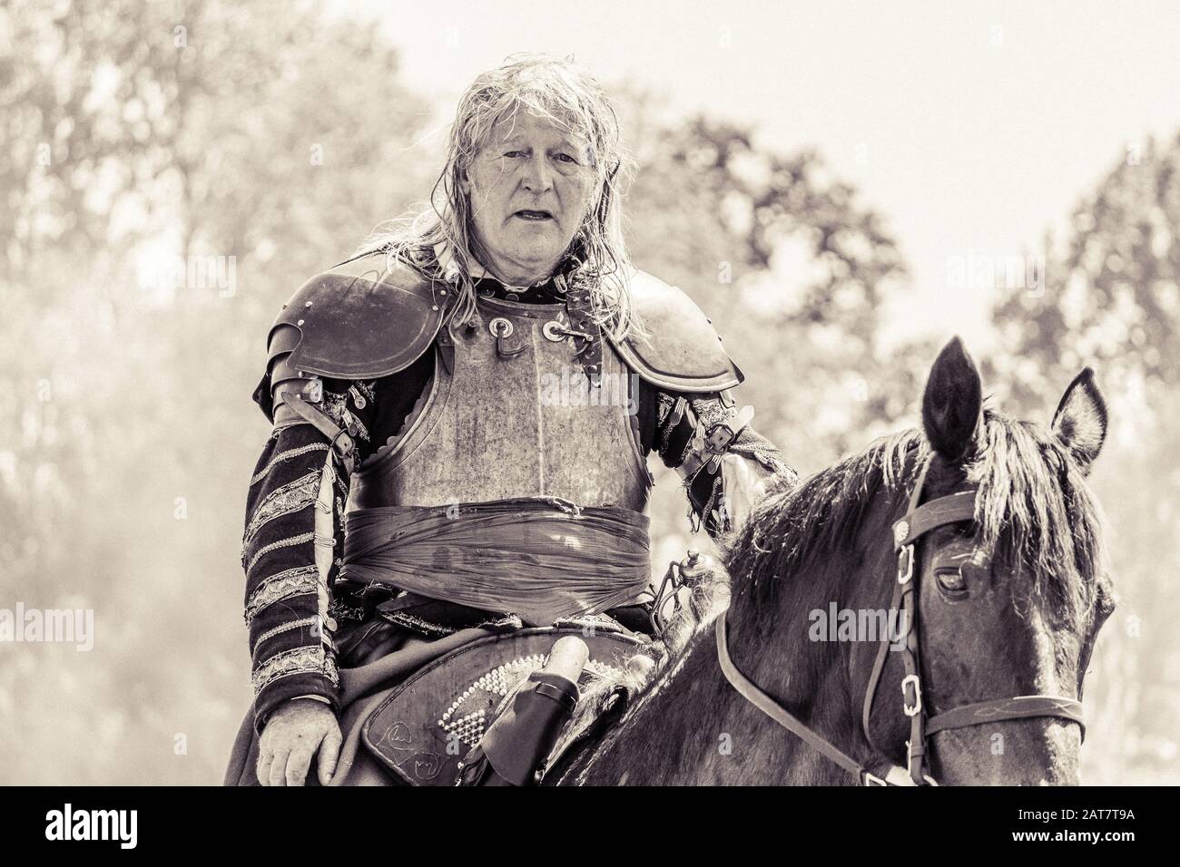 Rievocazione storica della Battaglia di Cropredy Foto Stock