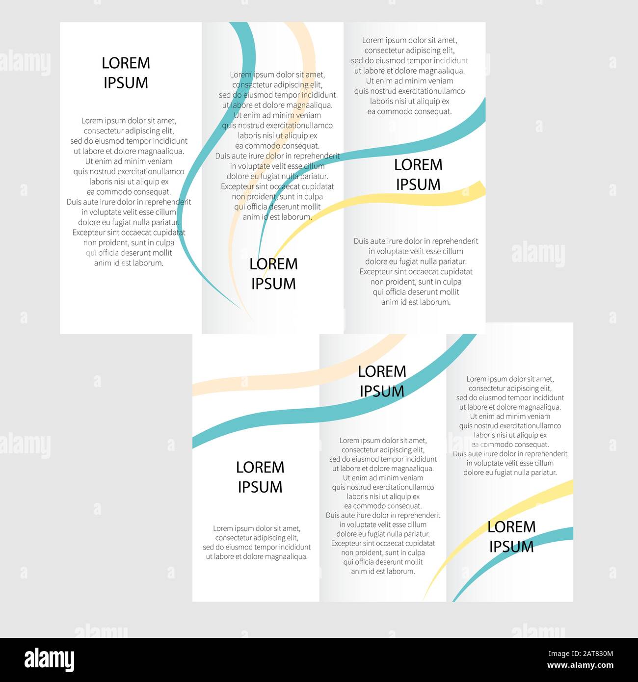 Template Vector design per Brochure, AnnualReport, Magazine, Poster, Presentazione aziendale, Portfolio, Flyer, infografica, layout moderno con co blu Illustrazione Vettoriale