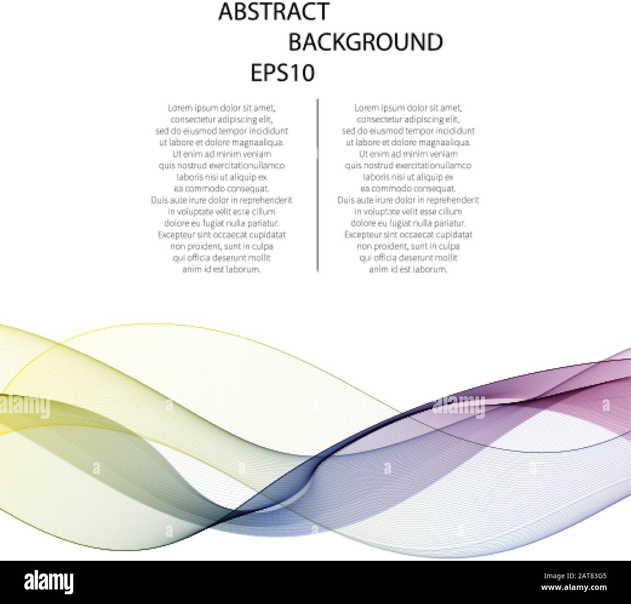 onda astratta colorata. sfondo vettoriale Illustrazione Vettoriale
