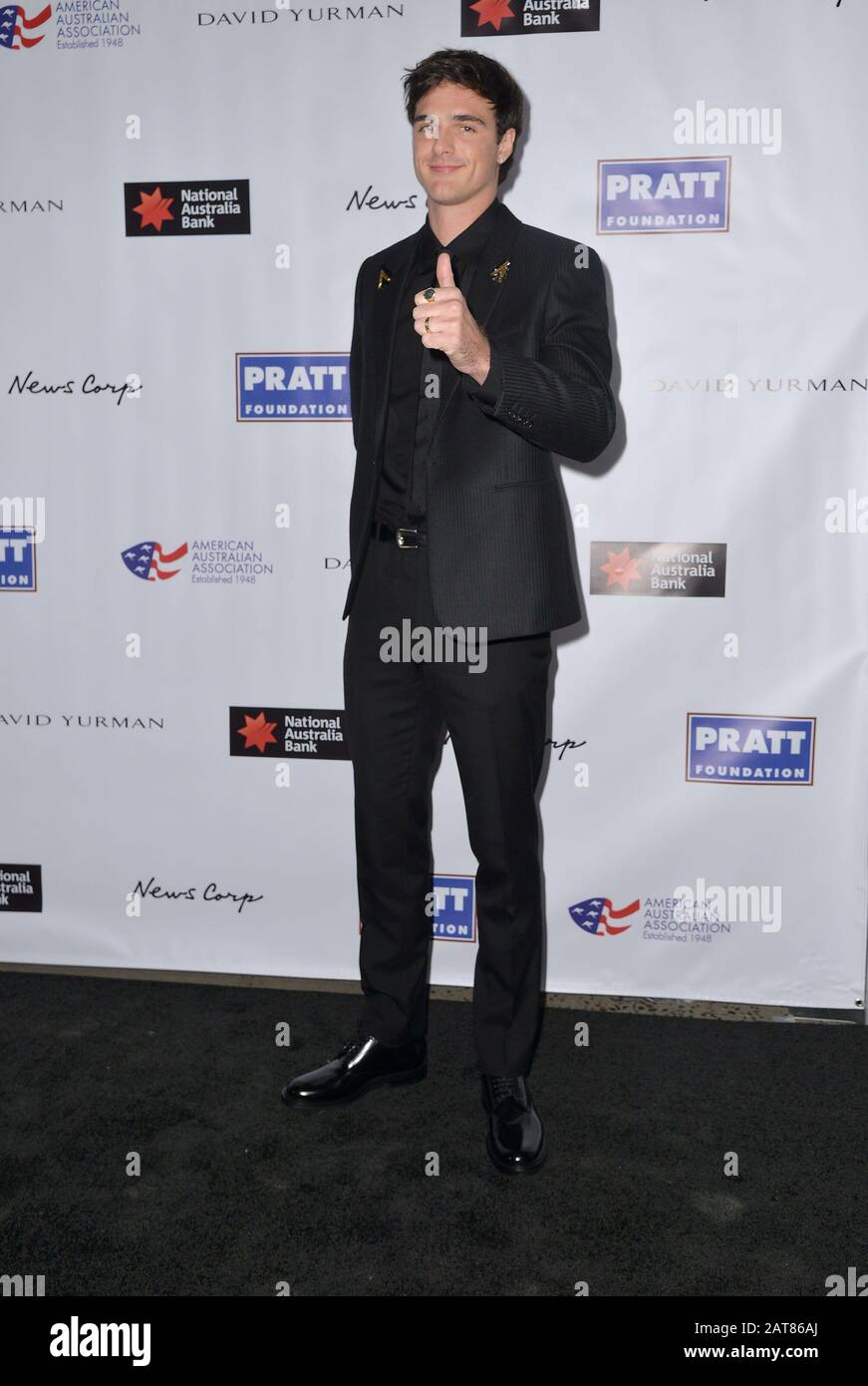 New York, NY, Stati Uniti. 30th Gen 2020. Jacob Elordi Agli Arrivi Per La Cena Degli American Australian Association Arts Awards, Skylight Modern, New York, Ny 30 Gennaio 2020. Credit: Kristin Callahan/Everett Collection/Alamy Live News Foto Stock