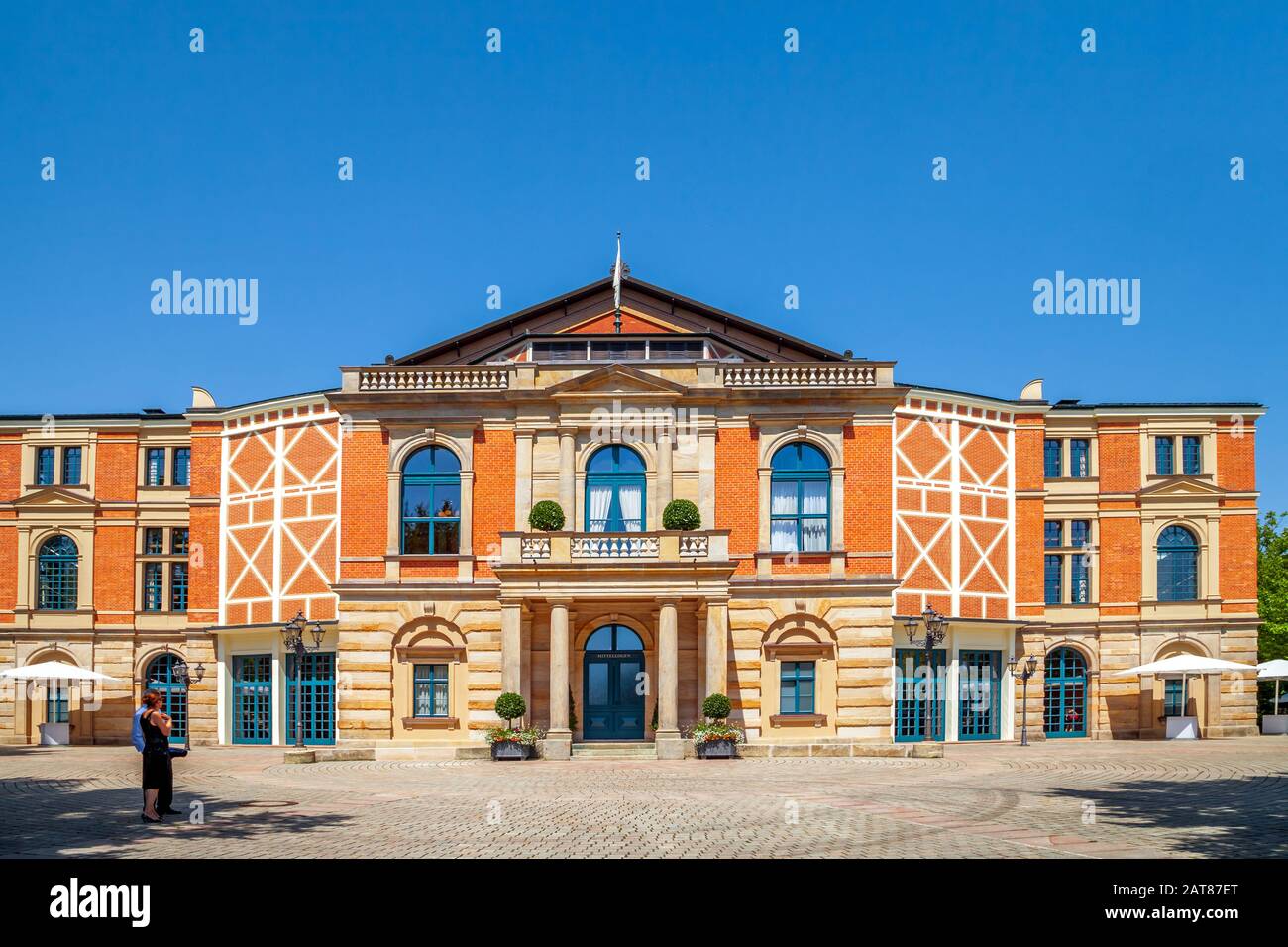 Wagner Festspielhaus A Bayreuth, Baviera, Germania Foto Stock