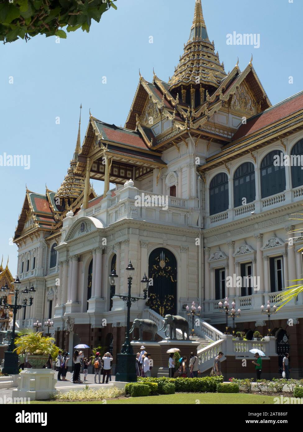 Phra Thinang Chakri Al Grand Palace Di Bangkok, Tailandia Foto Stock