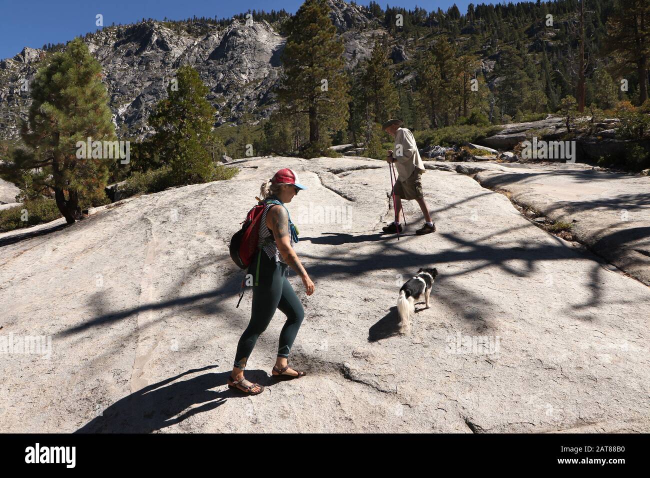 Pyramid Peak Trail Valle Glaciale Eldorado National Forest California Foto Stock