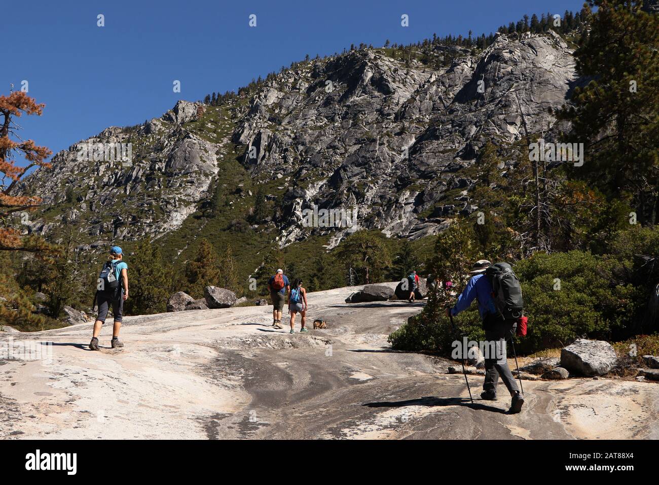 Pyramid Peak Trail Valle Glaciale Eldorado National Forest California Foto Stock