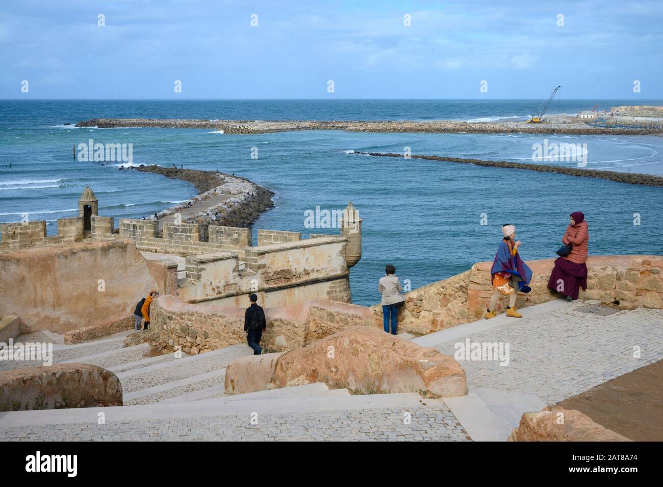 Rabat, Marocco, Kasbah degli Udayas Foto Stock