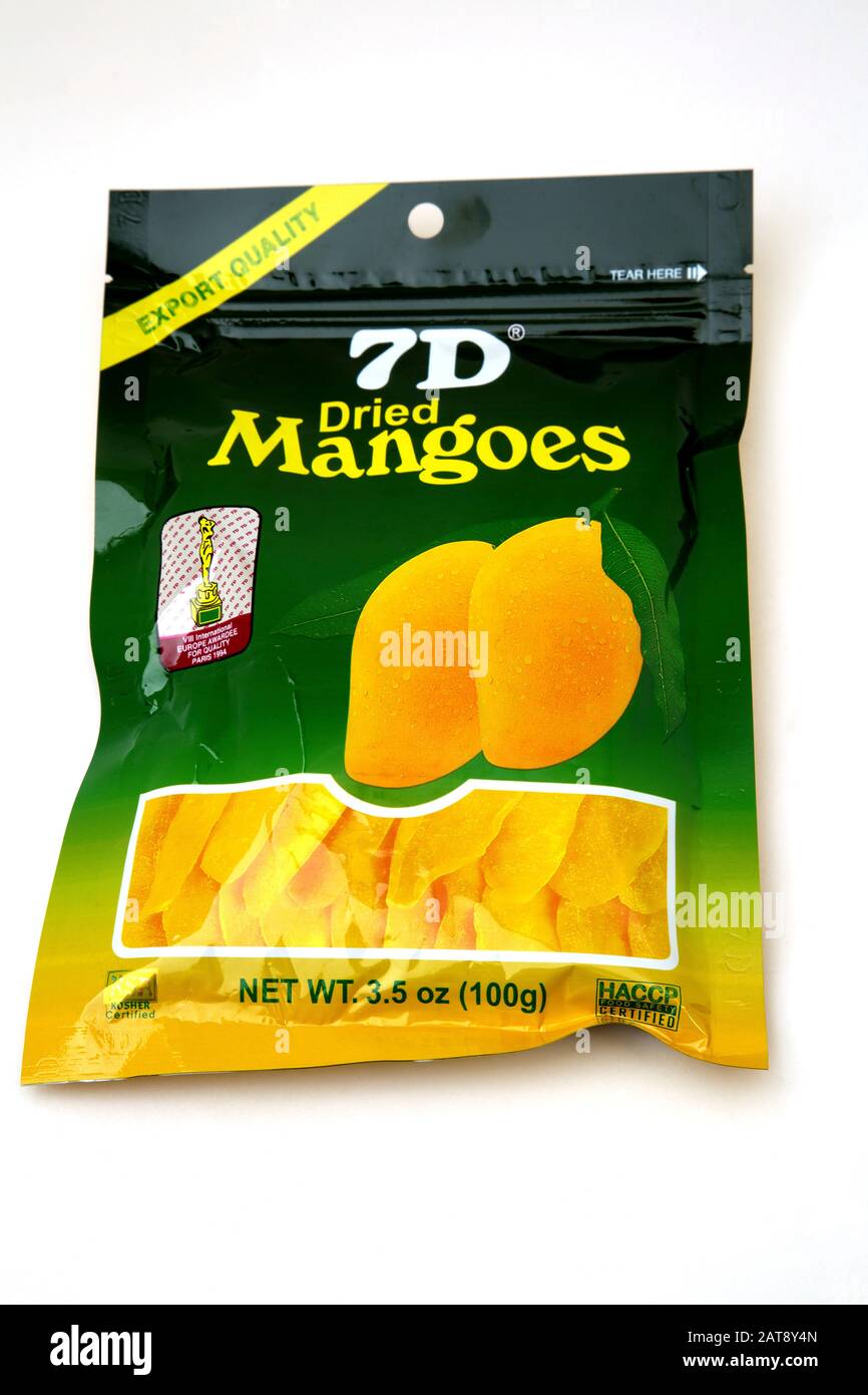 Confezioni Secche Di Manges Dalle Filippine Foto Stock