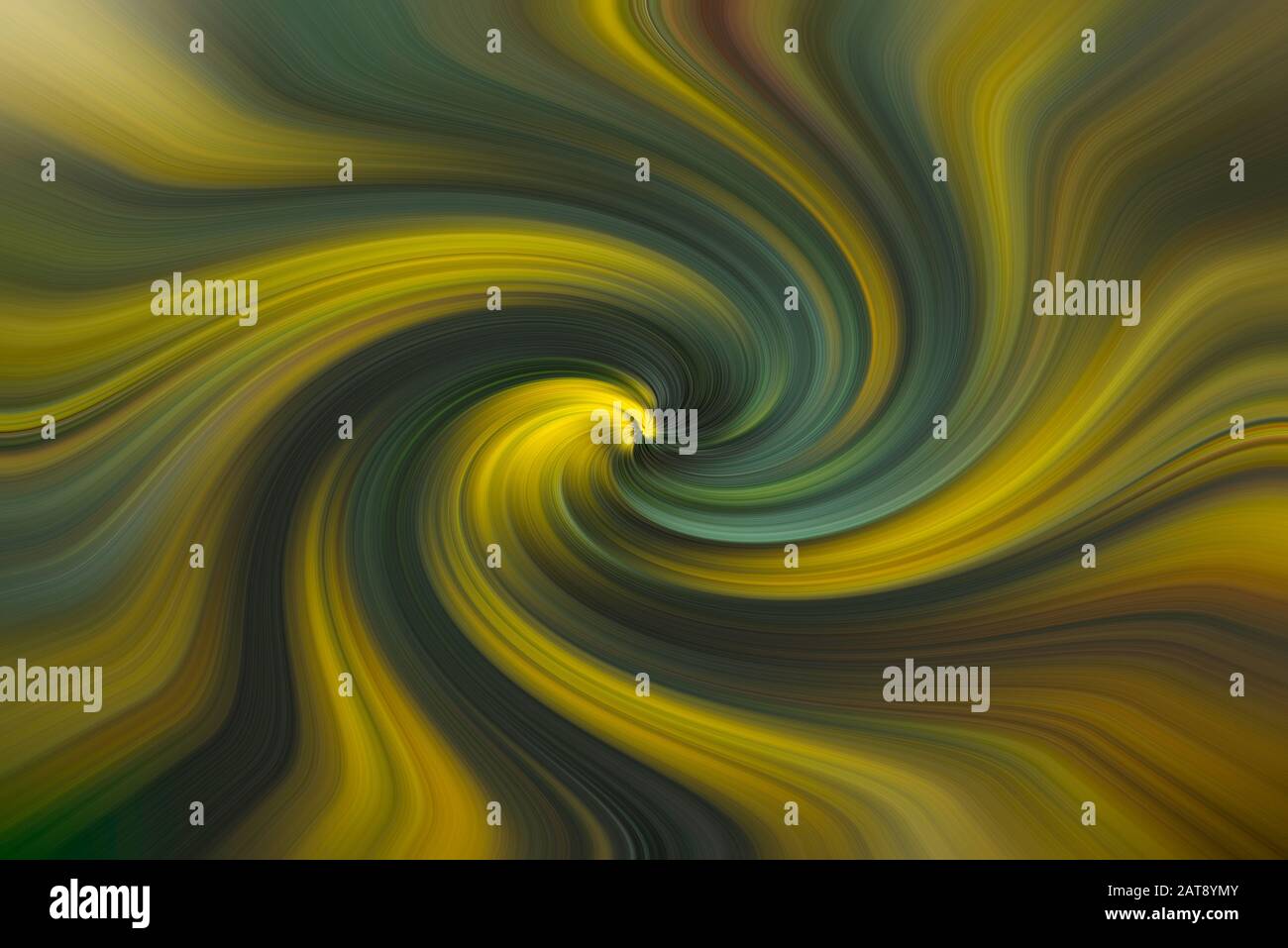 Forme astratte multicolore, verde, giallo, swirl Foto Stock