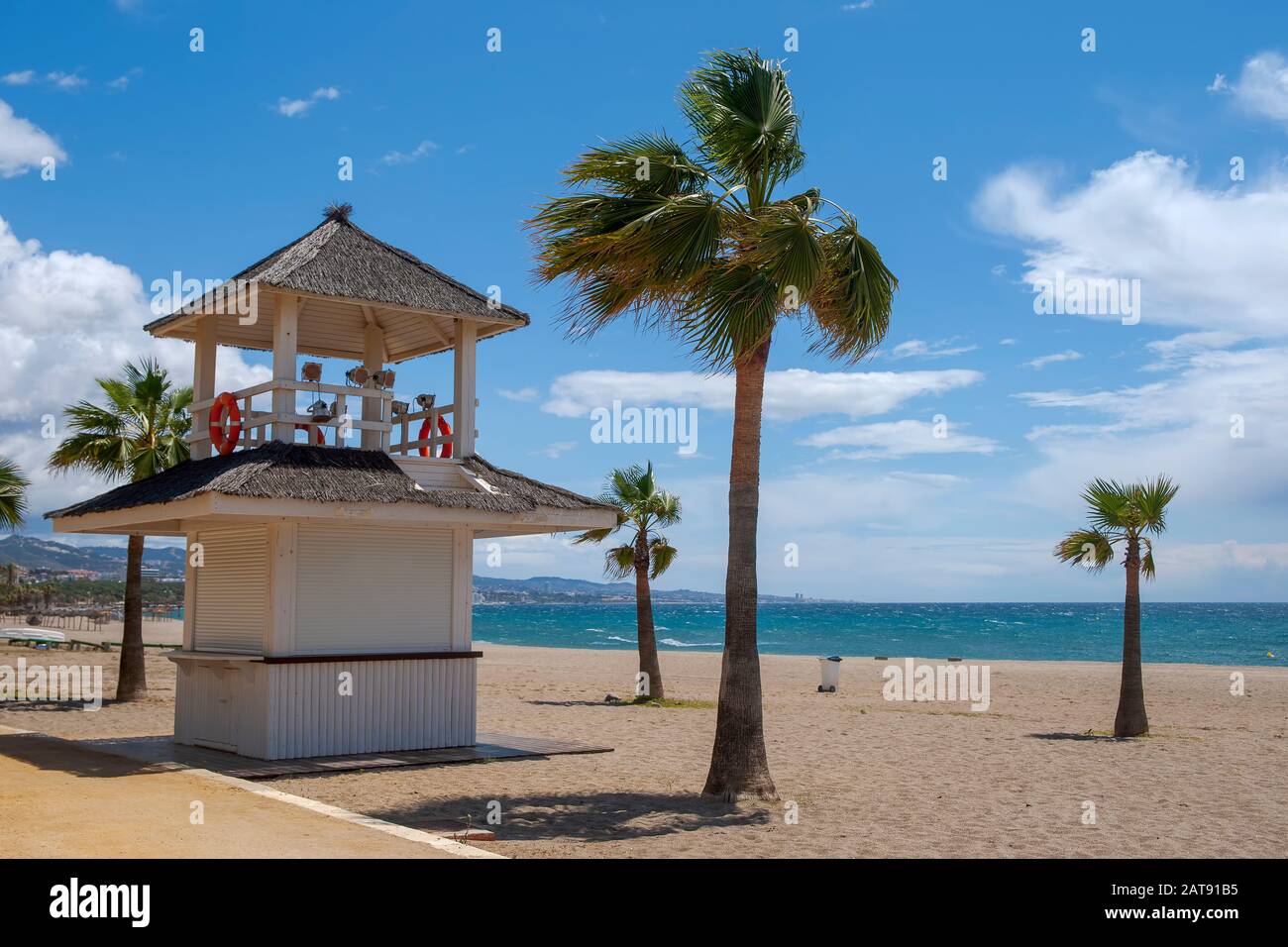 Belle spiagge turistiche del mondo, Marbella Foto Stock