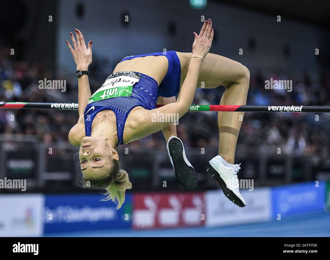 Karlsruhe, Germania. 31st Gen 2020. Yuliya Levchenko (Ucraina/salto alto). GES/Athletics/Indoor Meeting Karlsruhe | IAAF World Indoor Tour, 31 gennaio 2020 | utilizzo nel mondo credito: DPA/Alamy Live News Foto Stock