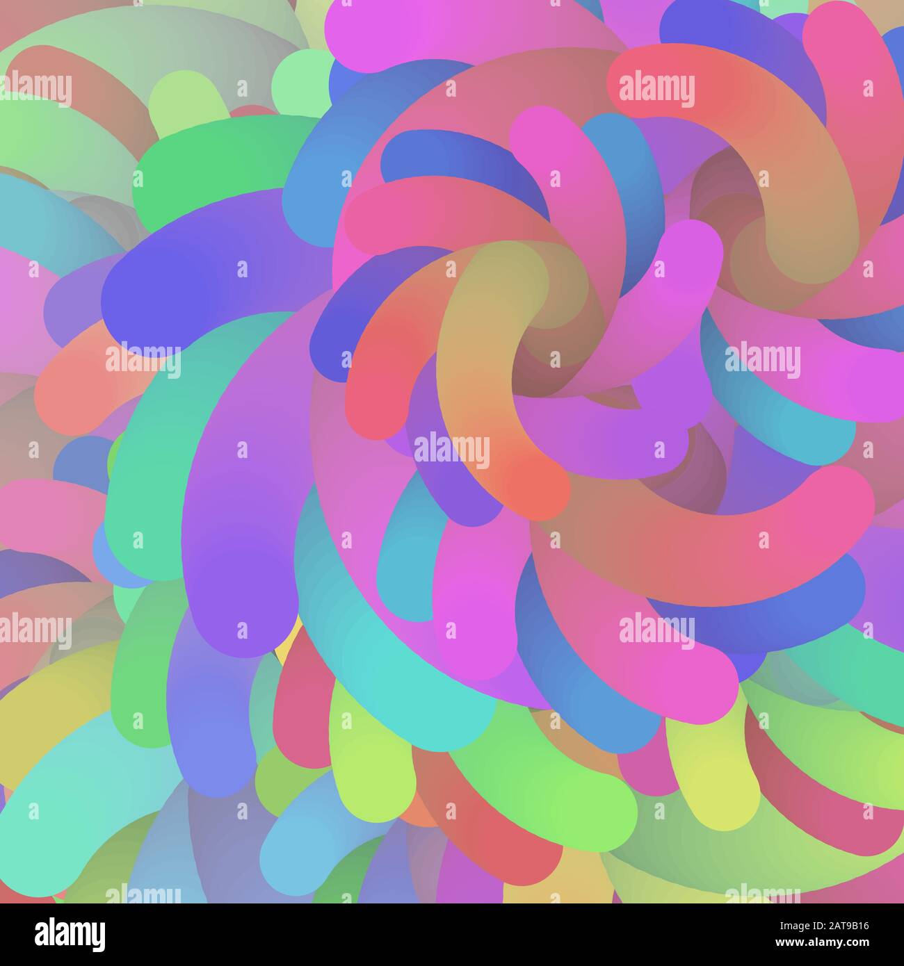 Vector Rainbow OPArt sfondo olografico - Abstract Downy iridescente Design Illustrazione Vettoriale