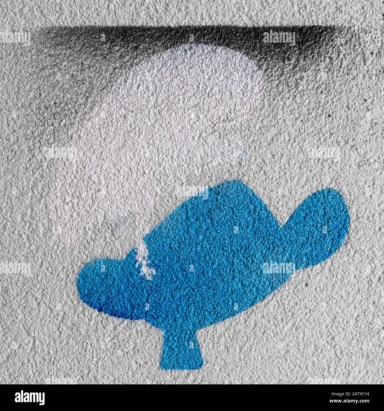 Elf simbolo sulla parete. Sfondo completamente modificabile. Esso può essere utilizzato come un invito alla festa, menu di cibo, poster, sfondo, design t-shirt e altro ancora. Foto Stock