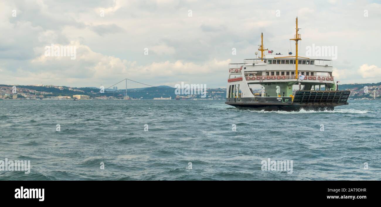 Traghetto Bosforo Istanbul, Turchia Foto Stock