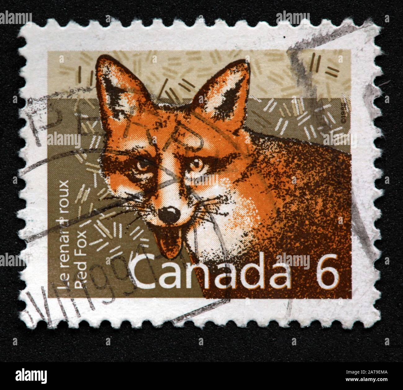 Timbro Canadese, Timbro Del Canada, Posta Del Canada, Usato Stamp, Foto Stock