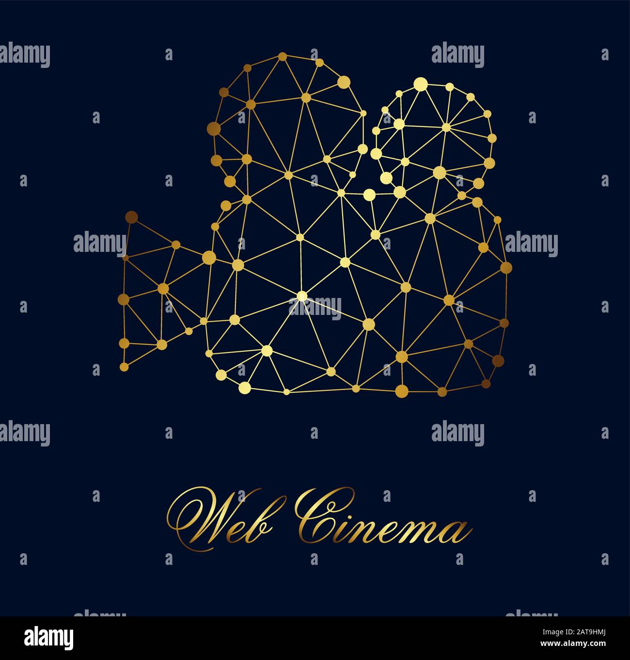 Icona videocamera Vector Web Cinema Illustrazione Vettoriale