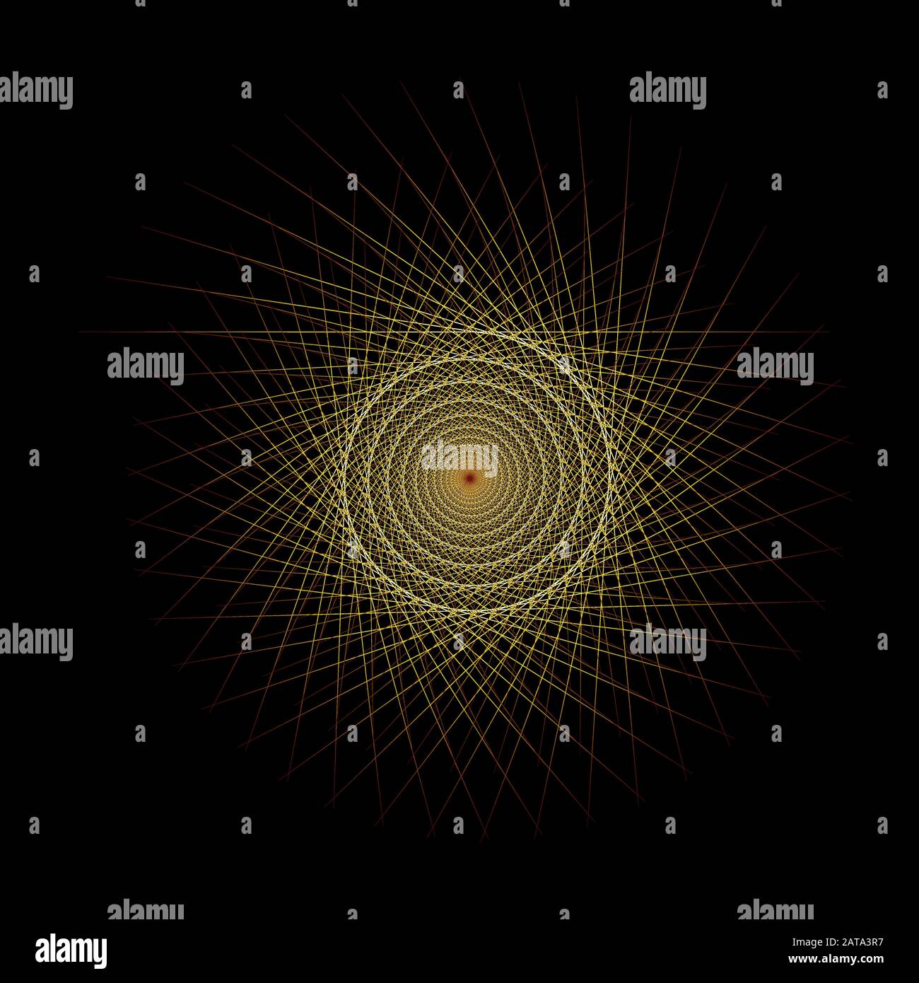 Vettore computer generato Helix Fractal - Arte generativa Illustrazione Vettoriale