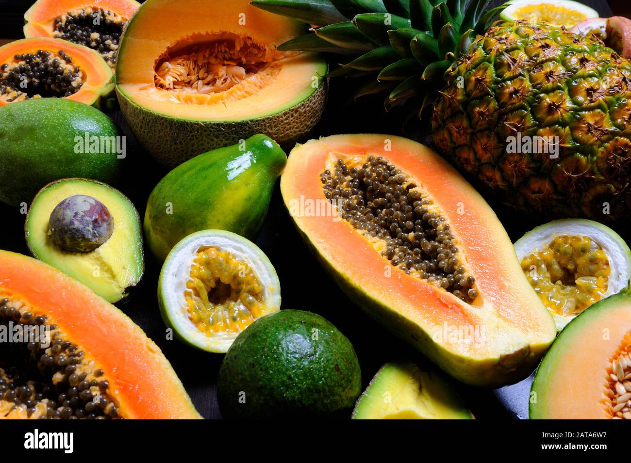 Frutas tropicales Foto Stock
