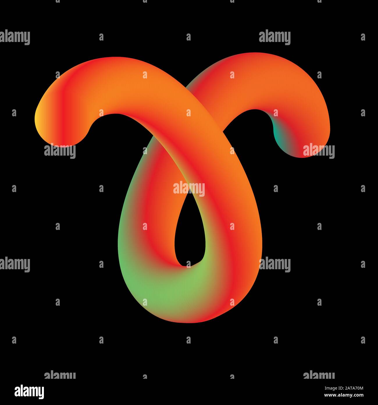 Simbolo Del Diagramma Mistico Astrologico Vettoriale -Sigh Di Aries O Ram Illustrazione Vettoriale