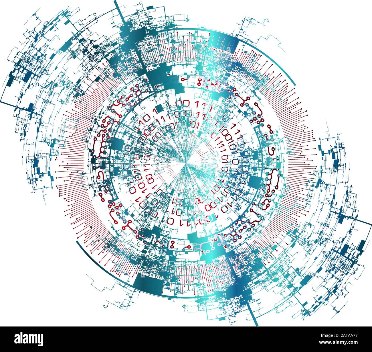 Elemento Hitech Vettoriale - Concetto Di Diagramma Tecnologico - Modello Grafico Vettoriale Illustrazione Vettoriale