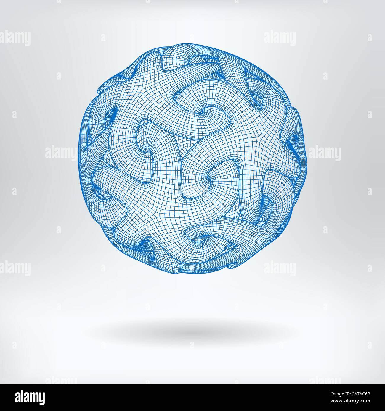 Vector 3d Mesh Stellar Amazing Dodecaedro Ball Concept Sign - Immagine Geometrica Della Griglia Topologica Illustrazione Vettoriale