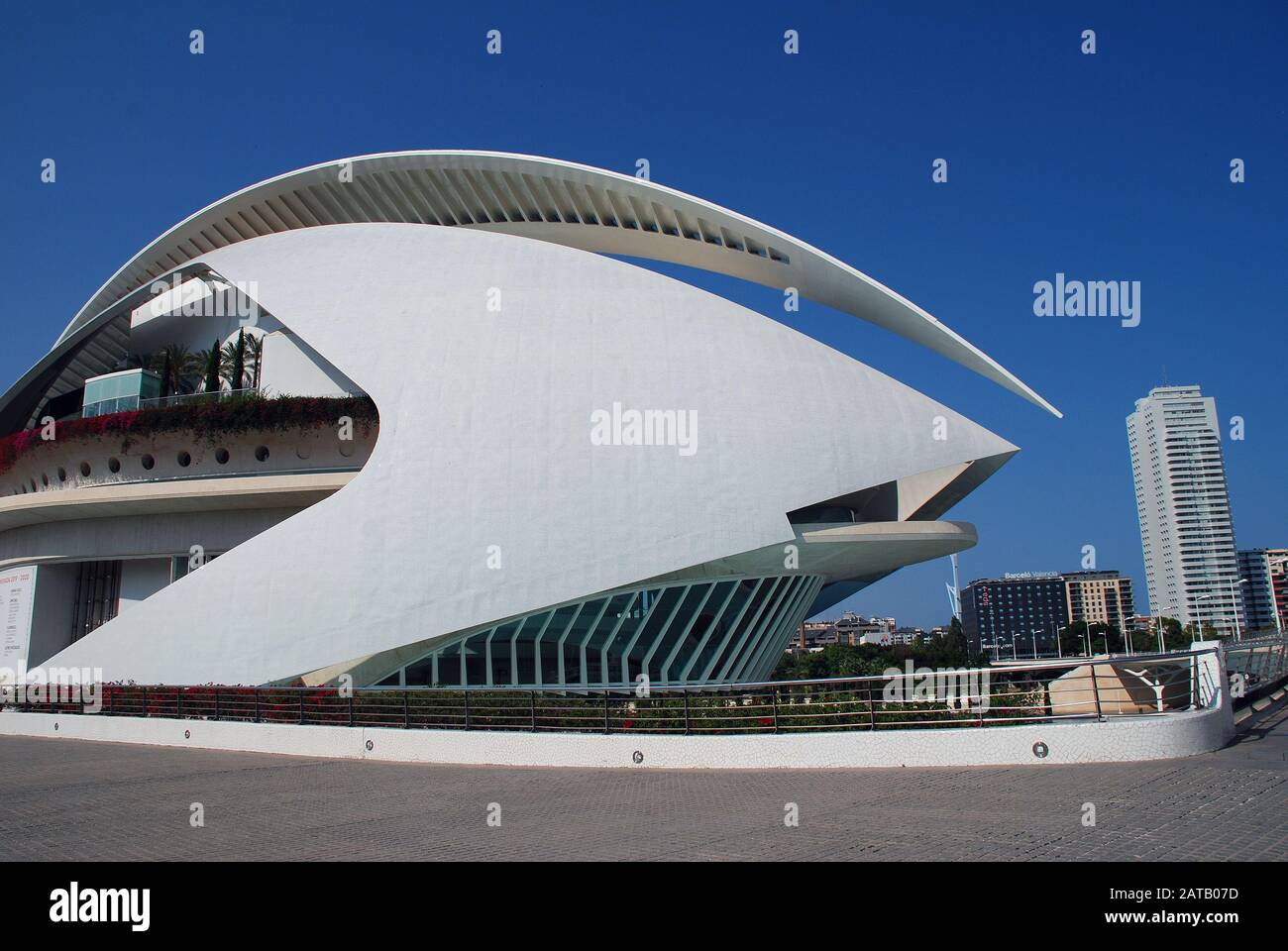 Il Palau de les Arts Reina Sofia, nella città delle arti e delle scienze di Valencia, Spagna, il 2 settembre 2019. Foto Stock