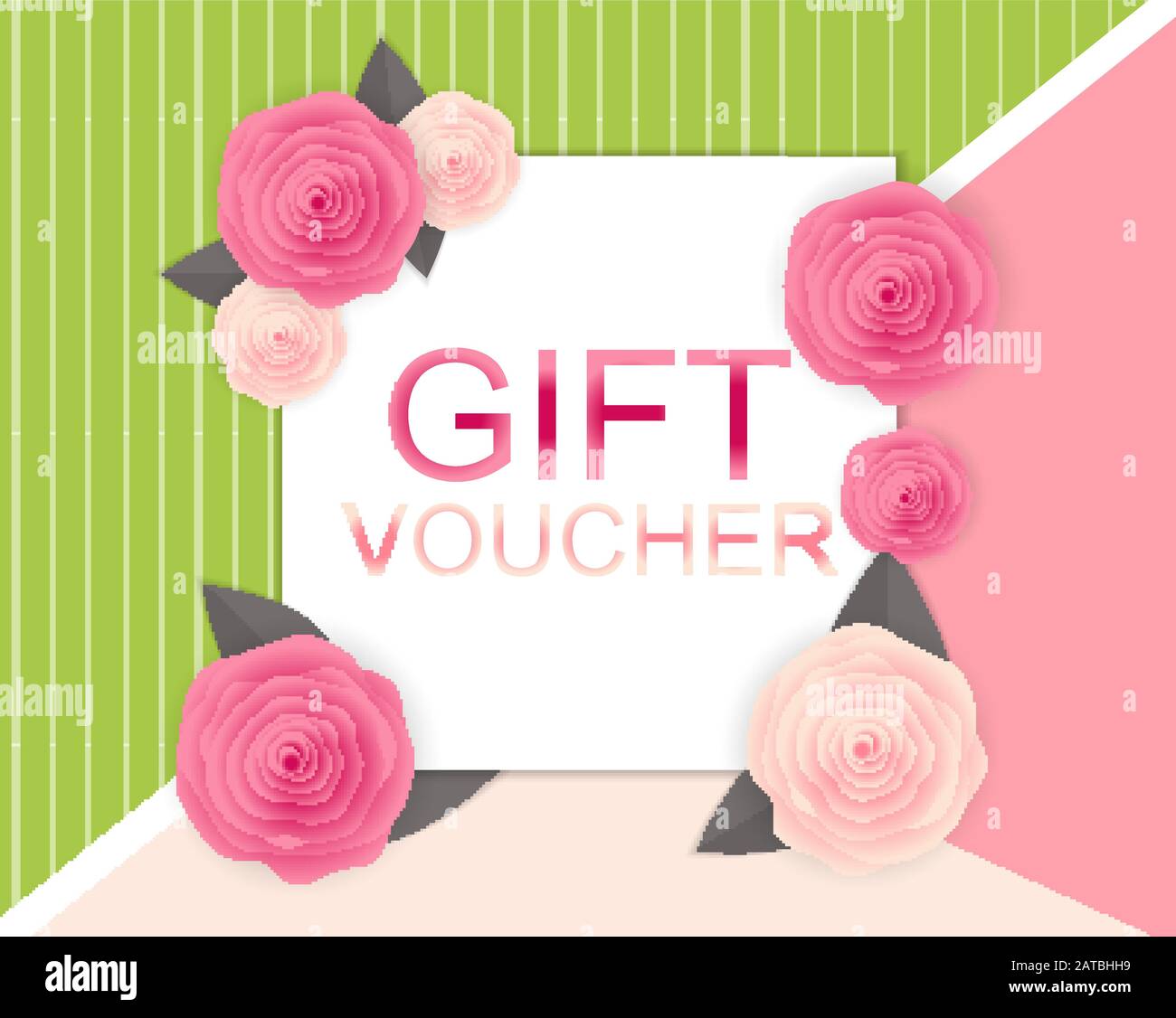 La molla vendita carino sfondo con fiori colorati in elementi. Illustrazione Vettoriale Illustrazione Vettoriale