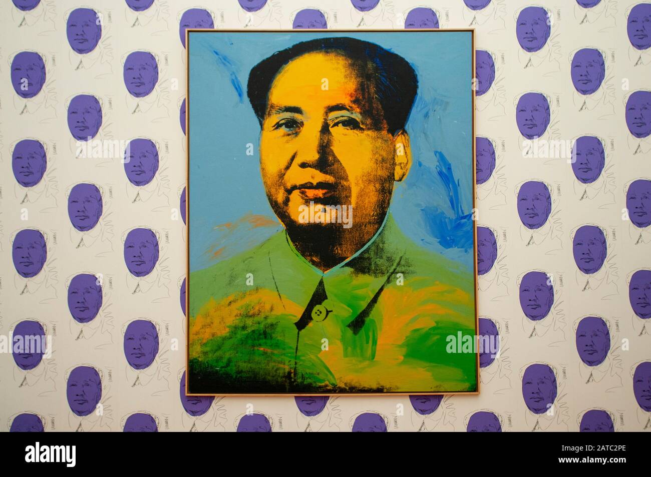Andy Warhol opere d'arte, Mao Tse Tung nel Moabit, Hamburger Bahnhof Museum ex 19th secolo stazione ferroviaria, è diventato un museo per l'arte contemporanea i Foto Stock