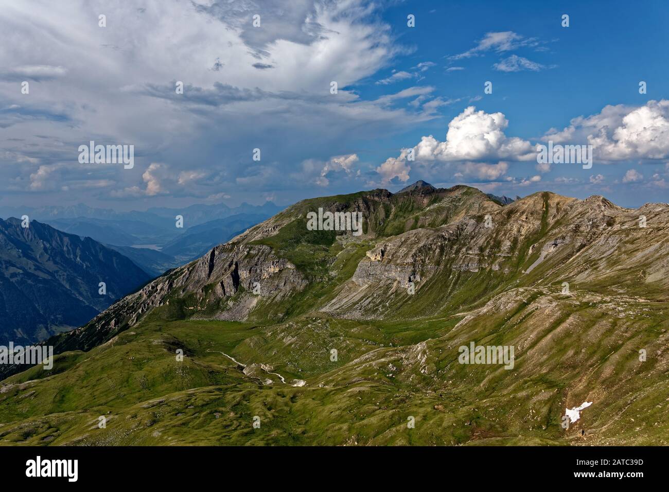 Vista panoramica sulle Alpi in Austria. Foto Stock