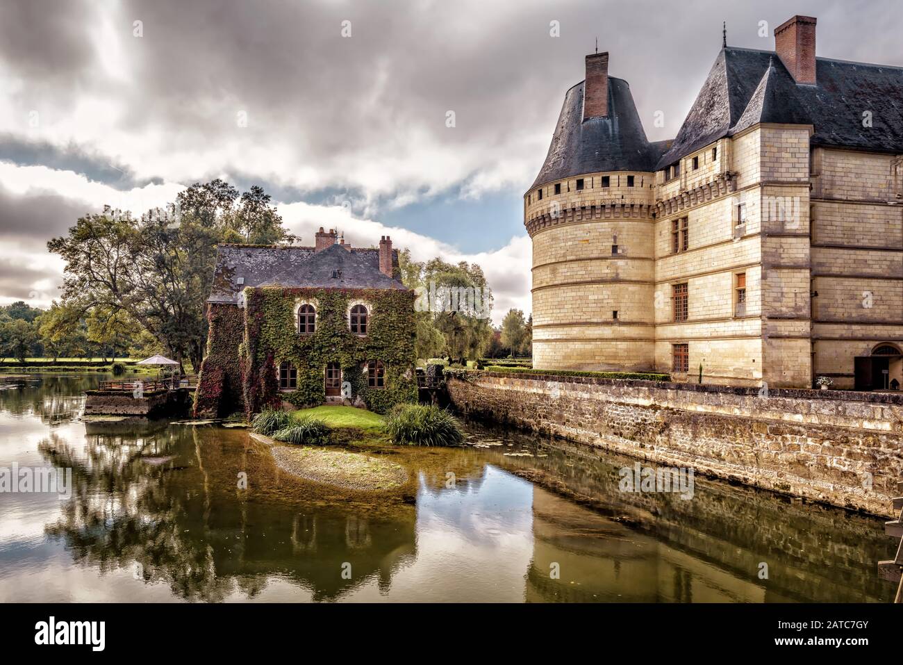 Il castello Chateau de l'Islette, Francia. Questo castello rinascimentale si trova nella Valle della Loira, è stato costruito nel 16th secolo ed è un'attrazione turistica Foto Stock