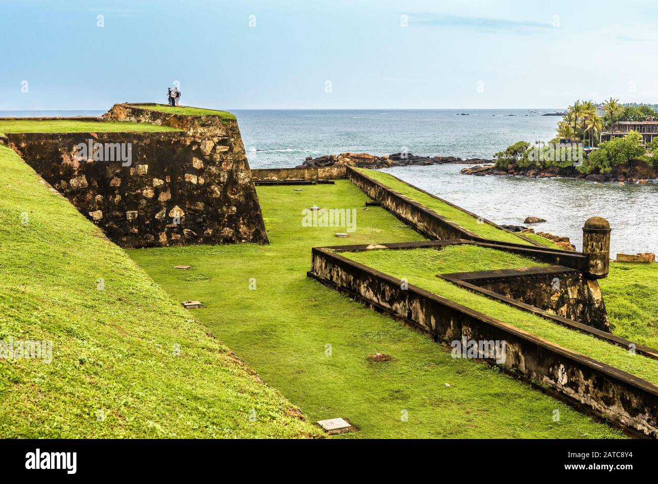 Galle Fort sulla costa sud-occidentale dello Sri Lanka. Questa fortezza fu costruita nel 1588, poi fortificata dagli olandesi durante il 17th sec. E' un mondo dell'UNESCO Foto Stock