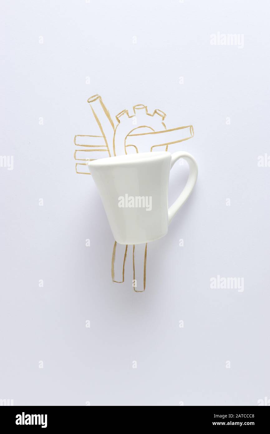 Cuore umano concettuale Foto Stock