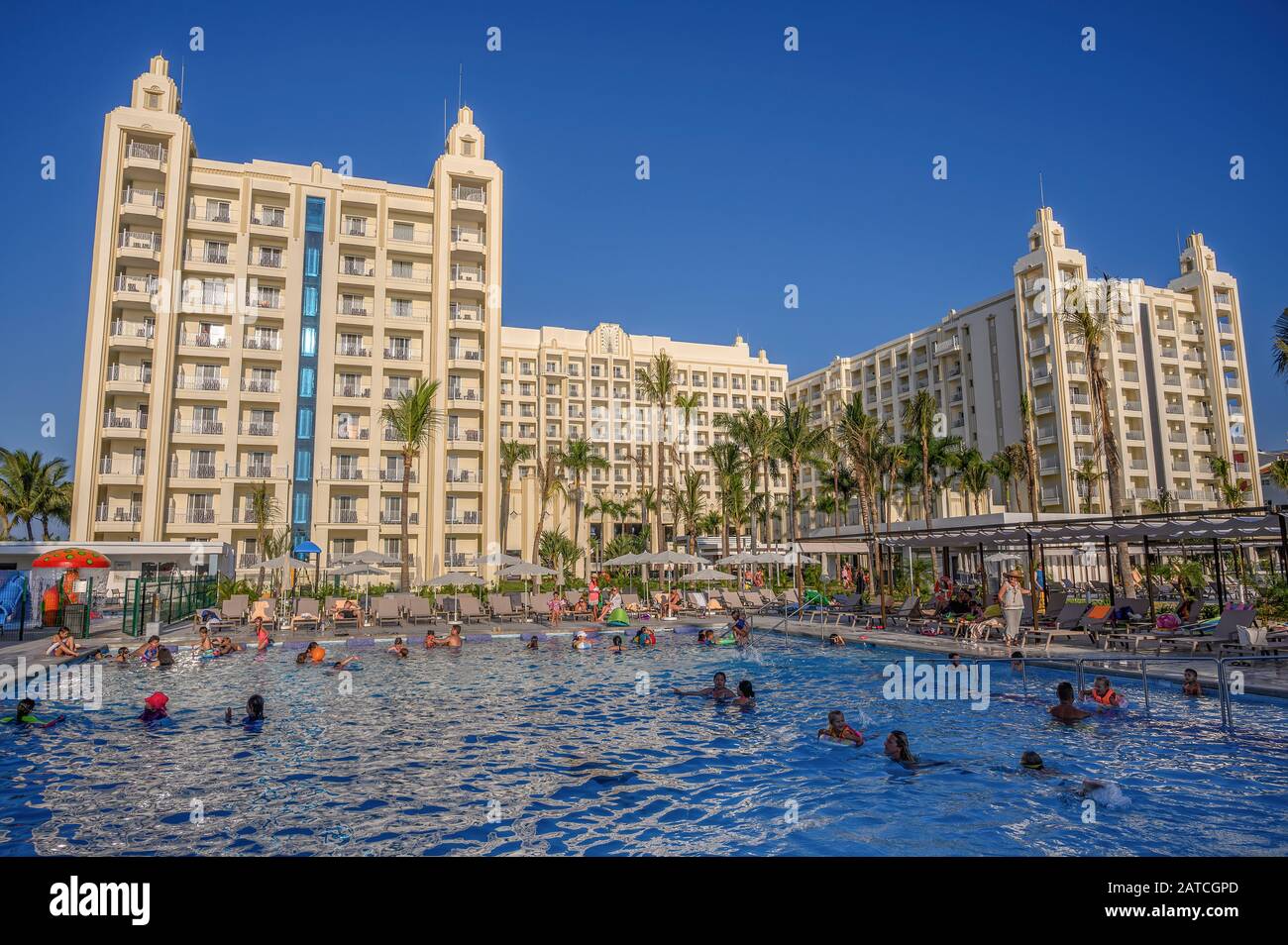 Riu Resort Hotel, Nuevo Vallarta, Riviera Nayarit, Messico. Foto Stock