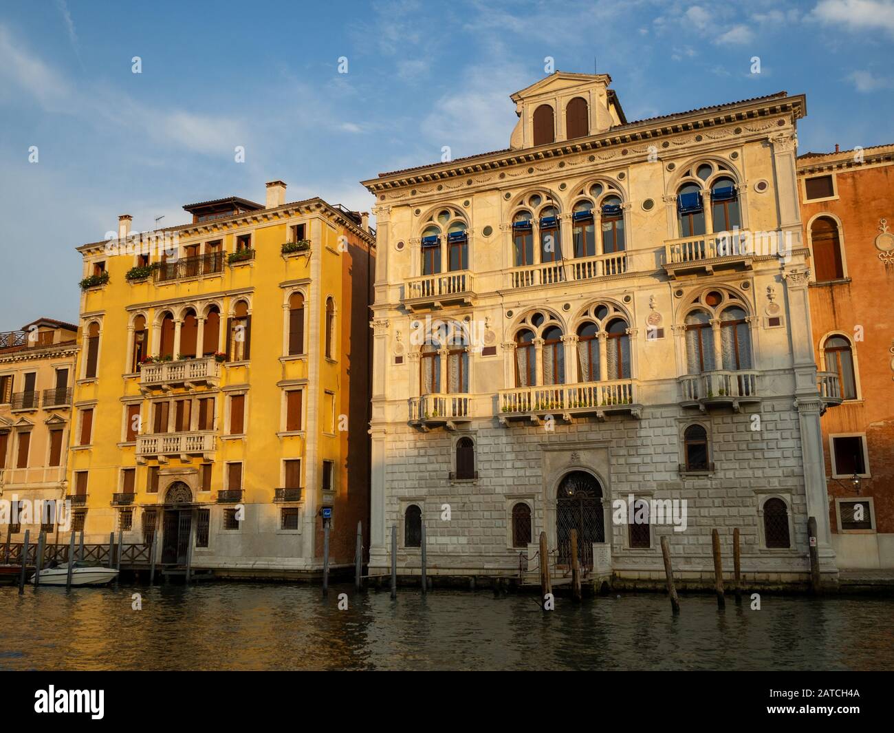 Venezia Palazzo angolo Spinelli presso il Canal Grande Foto Stock
