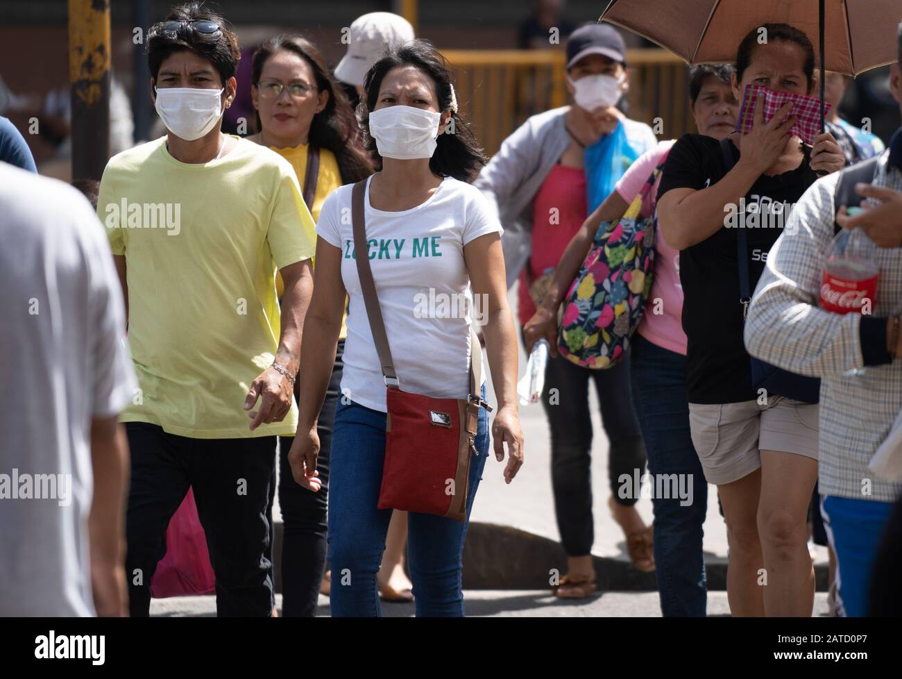 Cebu City, Filippine. 2nd Feb, 2020. Concept Image.The Filippine registra la prima Morte di Coronavirus al di fuori della Cina. La vittima un uomo di 44 anni residente a Wuhan, la Cina è morto in un ospedale di Manila il sabato. Credito: Imagegallery2/Alamy Live News Foto Stock
