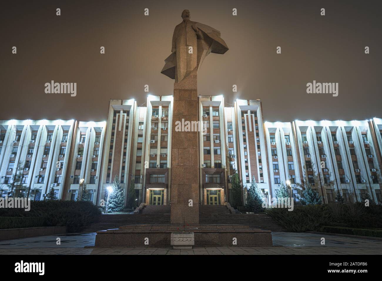 Statua di Vladimir Lenin a Tiraspol in Transnistria Foto Stock