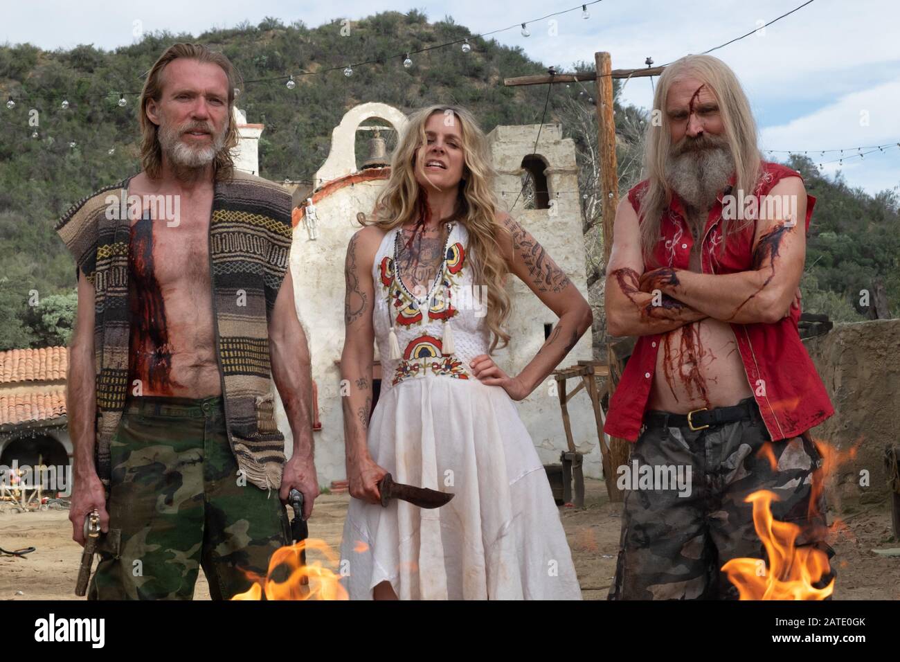 Richard BRAKE, SHERI MOON ZOMBIE e BILL MOSELEY in 3 PER L'INFERNO (2019), diretto DA ROB ZOMBIE. Credito: Lions GATE FILMS / Album Foto Stock